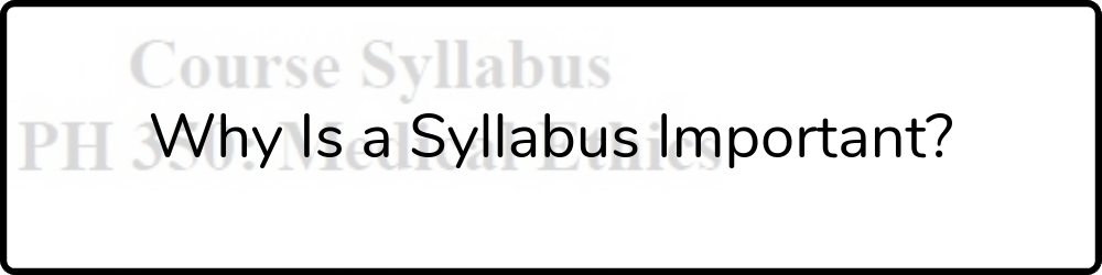 why-is-a-syllabus-important